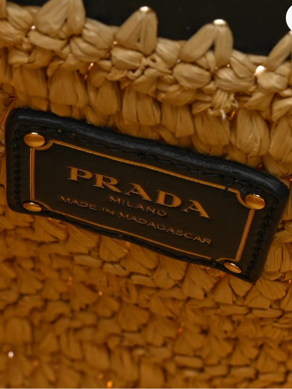 Prada Medium Crochet and Leather Tote bag - Picture 5 of 10